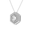 Regal Hexagonal Pavé Pendant